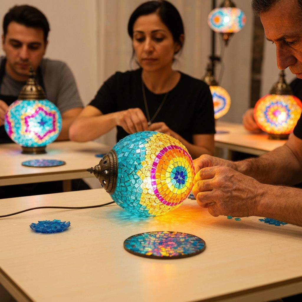 Turkish mosaic lamp workshop experience
