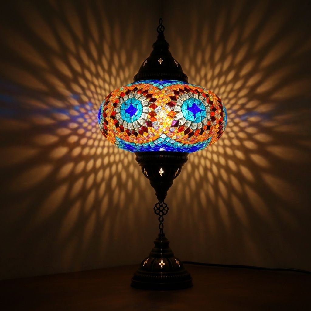 Turkish mosaic lamp